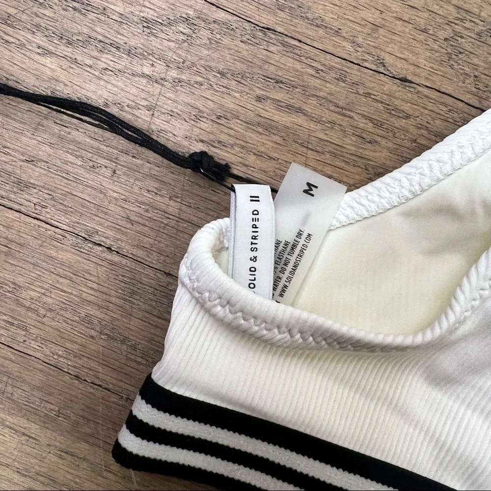 NWT Solid & Striped Katie Bikini Top